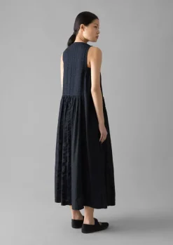 Hot Overdyed Check Seersucker Dress Women Loungewear|Dresses