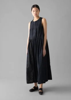 Hot Overdyed Check Seersucker Dress Women Loungewear|Dresses