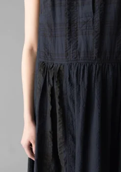 Hot Overdyed Check Seersucker Dress Women Loungewear|Dresses