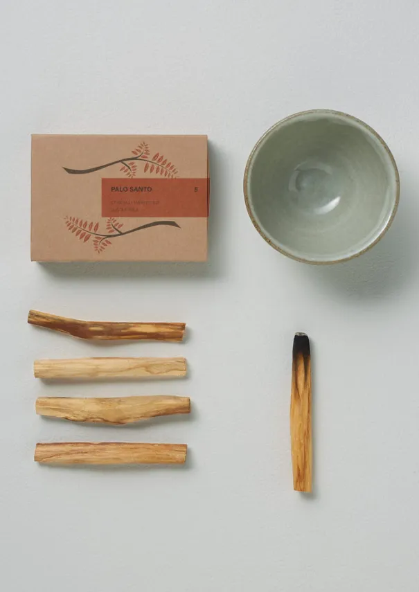 Sale Palo Santo Set Candles & Holders