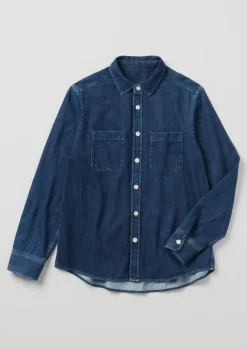 Outlet Patch Pocket Denim Shirt Denim|Workwear