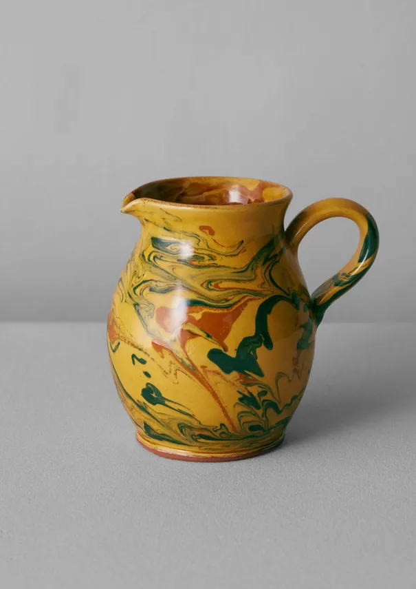 Online Poterie Barbotine Marbled Pitcher Ceramics