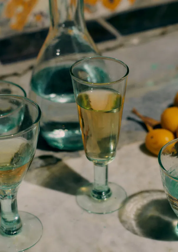 Discount Recycled Bolivian Champagne Glasses Set Glass
