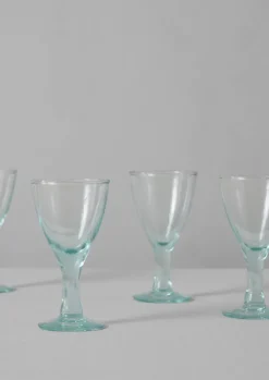 Recycled Bolivian Wine Glasses Set Glass|Tableware
