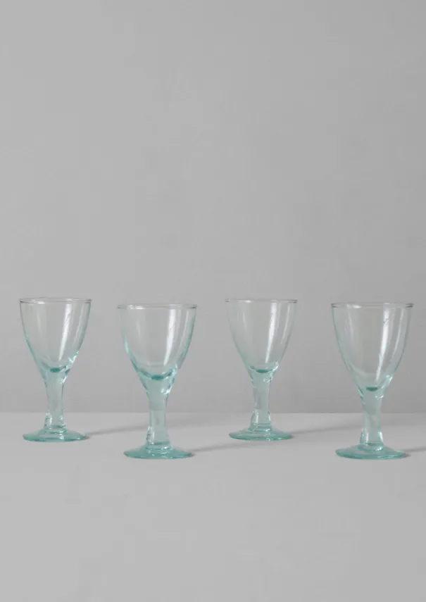 Recycled Bolivian Wine Glasses Set Glass|Tableware