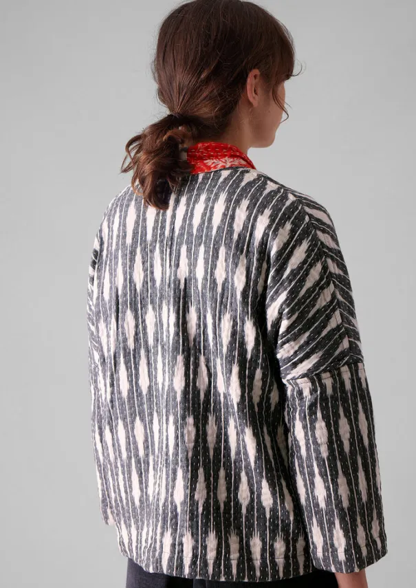 Discount Repurposed Ikat Kantha Jacket Women Gowns|Nightwear