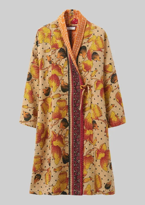 Best Repurposed Kantha Coat Women Gowns|Nightwear