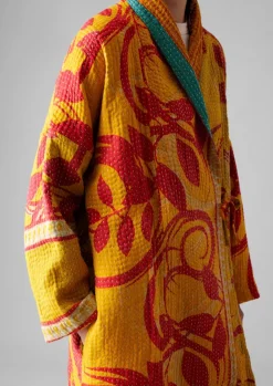 Best Repurposed Kantha Coat Women Gowns|Nightwear