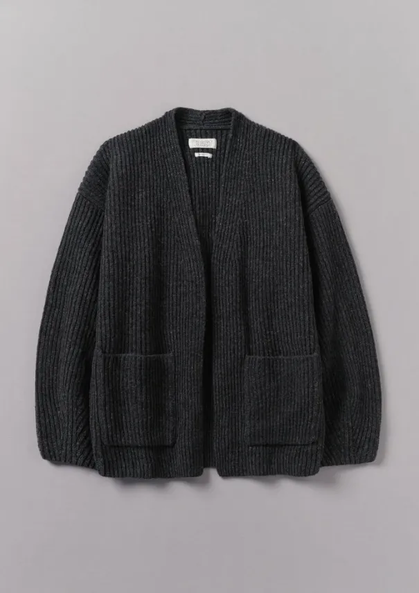 New Ribbed Wool Knitted Cardigan Women Knitwear