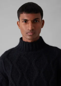 New Roll Neck Cable Knit Sweater Knitwear