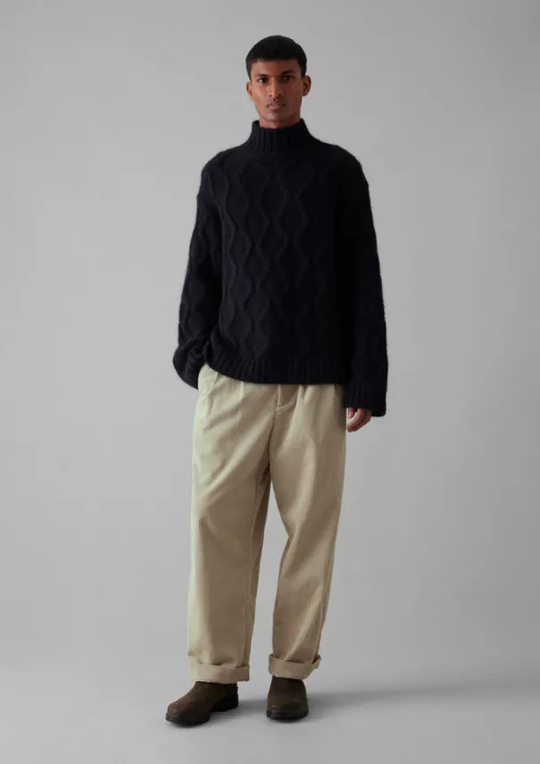New Roll Neck Cable Knit Sweater Knitwear