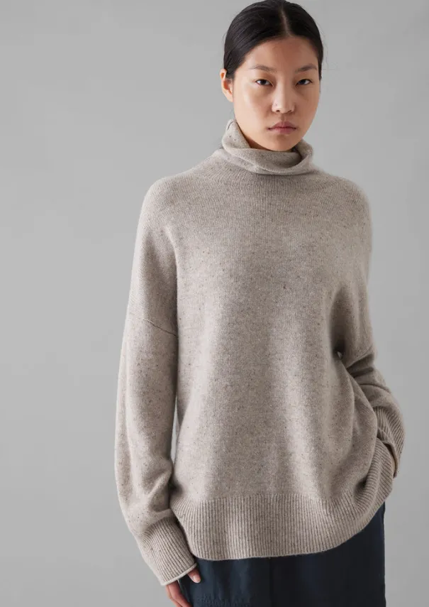 Online Roll Neck Wool Cashmere Sweater Women Jersey|Cashmere