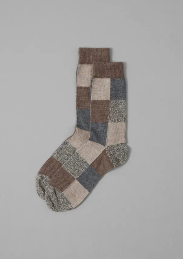 Clearance Rove Patchwork Wool Socks Women Socks & Tights