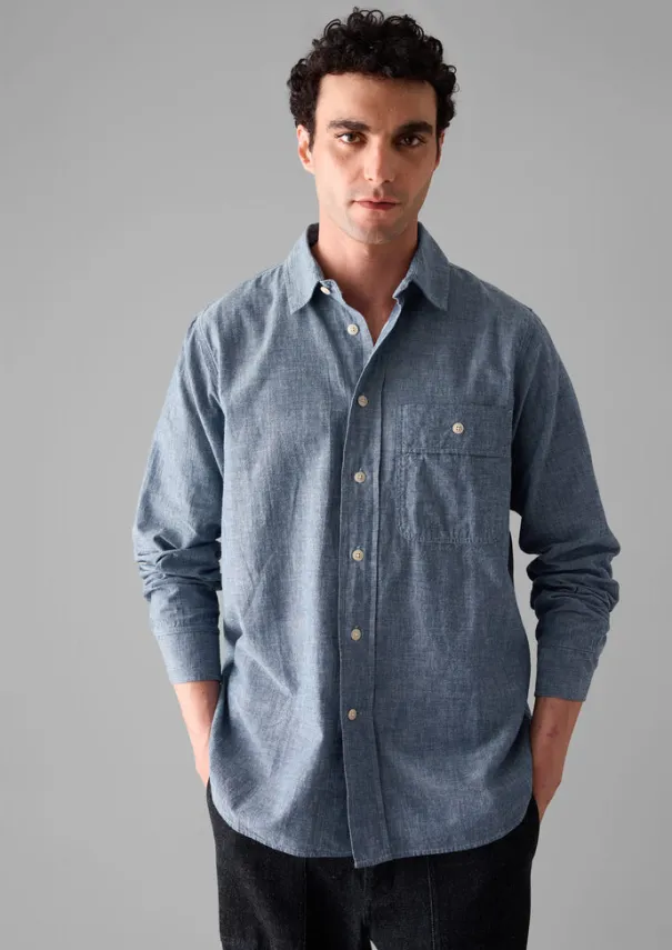 Hot Selvedge Cotton Chambray Shirt Shirts