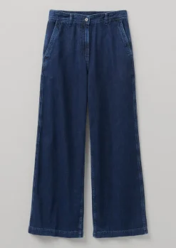 Clearance Seren Flat Front Denim Trousers Women Denim|Jeans