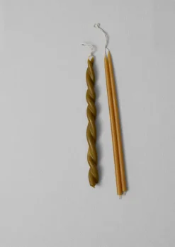 Online Skar Organics Beeswax Twist Dinner Candle Candles & Holders
