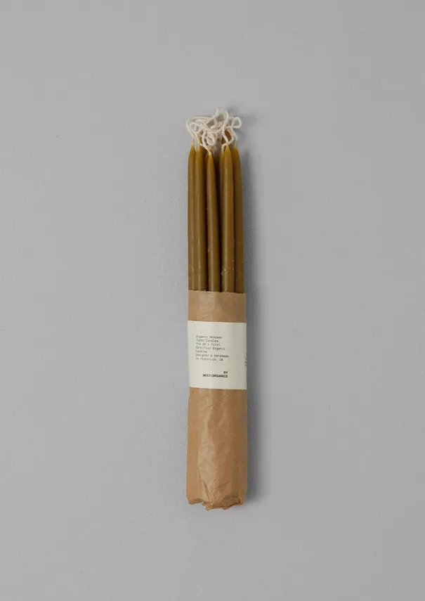 Sale Skar Organics Slim Beeswax Dinner Candle Set Candles & Holders