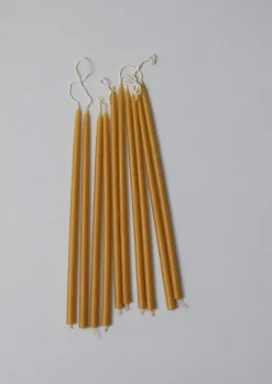 Hot Skar Organics Slim Beeswax Dinner Candle Set Candles & Holders