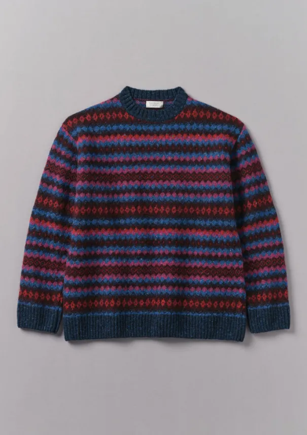 Online Soundwave Jacquard Crew Neck Sweater Knitwear