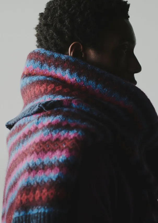 Online Soundwave Jacquard Crew Neck Sweater Knitwear