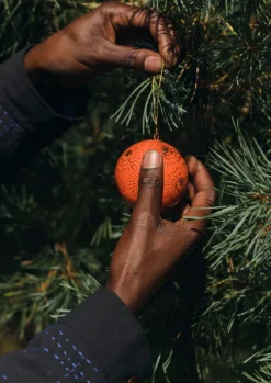 Online Starburst Hand Painted Bauble Christmas Decorations