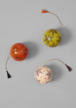 Online Starburst Hand Painted Bauble Christmas Decorations