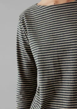 New Stripe Soft Cotton Long Sleeve Tee Women Jersey|Tops & Tees