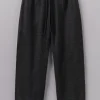 Best Suki Wool Cotton Seersucker Check Trousers Women Trousers