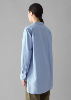 Hot Taro Cotton Oxford Long Shirt Women Workwear|Shirts