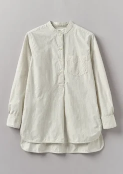 Sale Taro Stripe Organic Cotton Poplin Shirt Women Tops & Tees