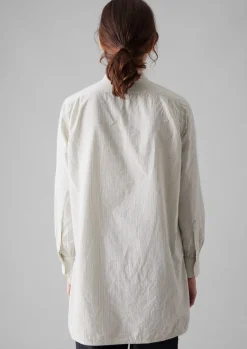 Sale Taro Stripe Organic Cotton Poplin Shirt Women Tops & Tees