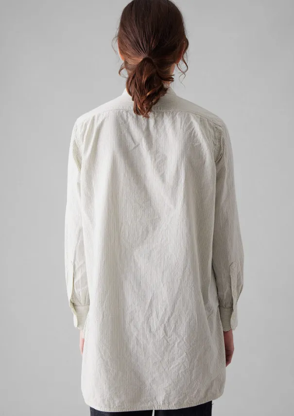 Sale Taro Stripe Organic Cotton Poplin Shirt Women Tops & Tees