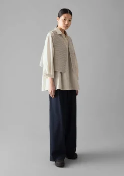 Textured Knit Gilet Women Knitwear