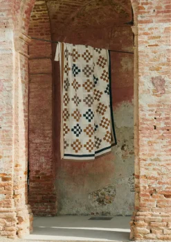 Tile Cotton Patchwork Quilt Textiles|Blankets & Throws