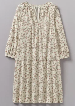 Discount Trellis Floral Block Print Nightdress Women Nightwear|Loungewear