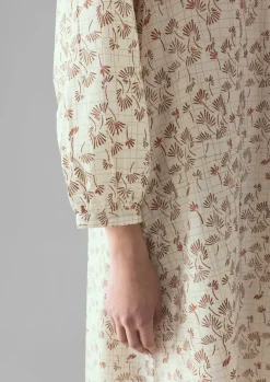 Discount Trellis Floral Block Print Nightdress Women Nightwear|Loungewear