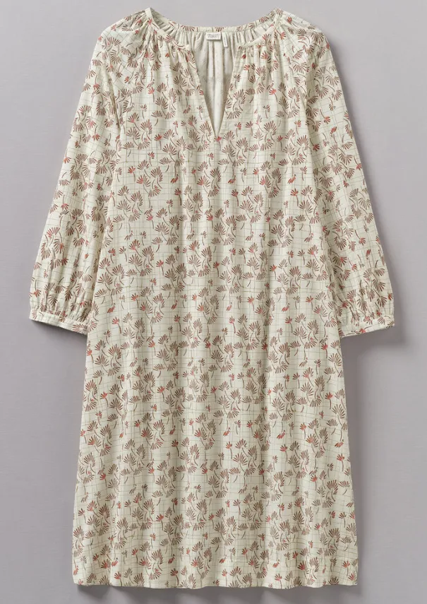 Discount Trellis Floral Block Print Nightdress Women Nightwear|Loungewear