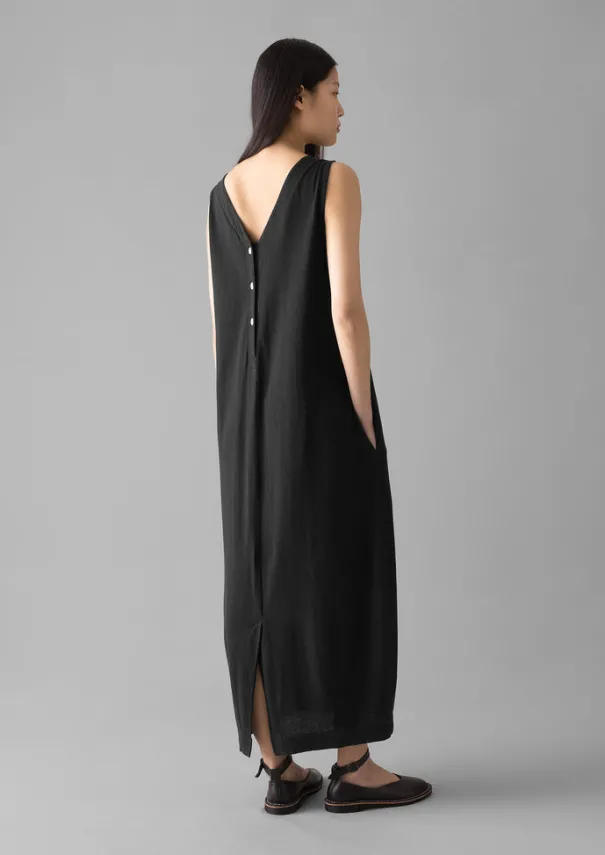 New V-Neck Cotton Jersey Dress Women Loungewear|Dresses