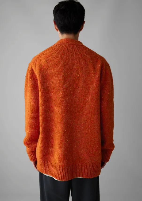 Best V-Neck Donegal Wool Cardigan Knitwear