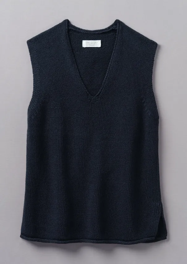 Hot V-Neck Linen Cotton Knitted Tank Women Linen|Loungewear
