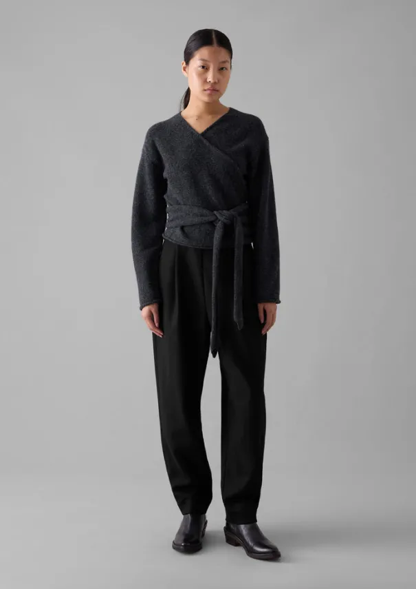 Hot V-Neck Wool Wrap Cardigan Women Knitwear