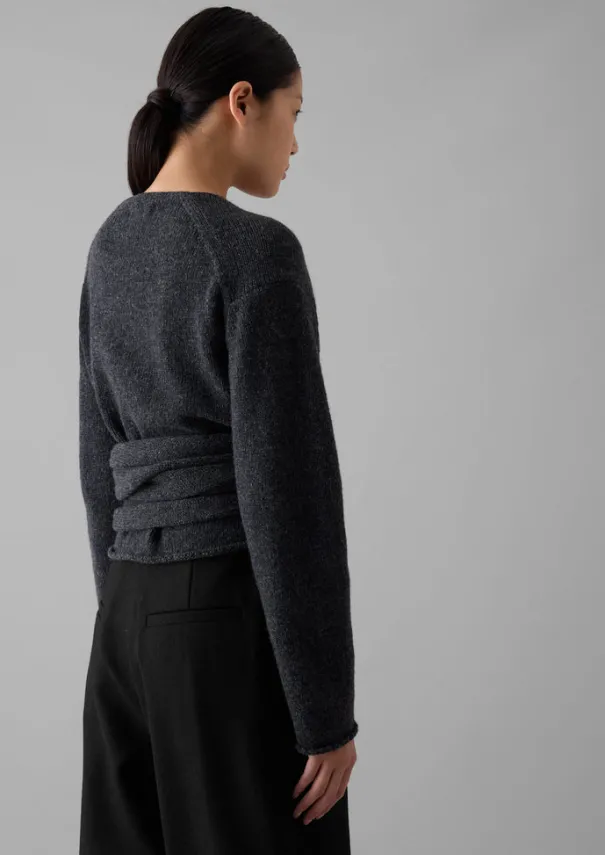 Hot V-Neck Wool Wrap Cardigan Women Knitwear