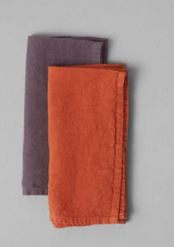Hot Washed Linen Napkin Textiles|Tableware