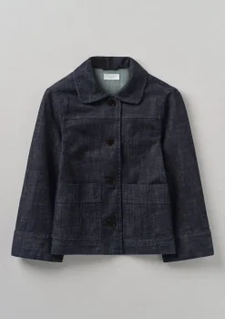 Discount Wide Sleeve Organic Denim Jacket Women Denim|Coats & Jackets