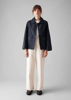 Discount Wide Sleeve Organic Denim Jacket Women Denim|Coats & Jackets
