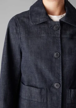 Discount Wide Sleeve Organic Denim Jacket Women Denim|Coats & Jackets