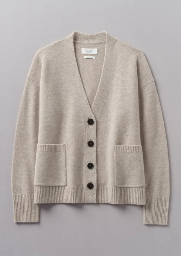 Hot Wool Cashmere Boxy Cardigan Women Cashmere|Knitwear