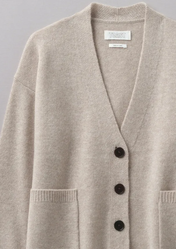 Hot Wool Cashmere Boxy Cardigan Women Cashmere|Knitwear