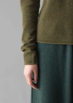 Online Wool Cashmere Neat Sweater Women Knitwear