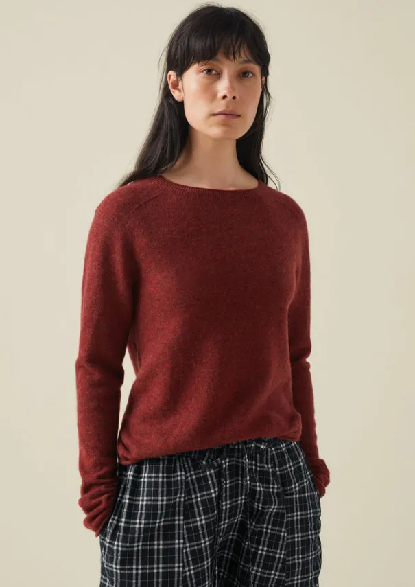 Sale Wool Cashmere Neat Sweater Women Knitwear